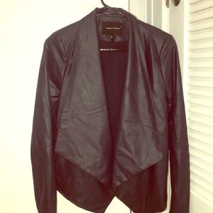 Navy Blue leather jacket